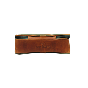 JH Dopp Kit - Canvas Green Front Angle in Color 'Canvas Green'