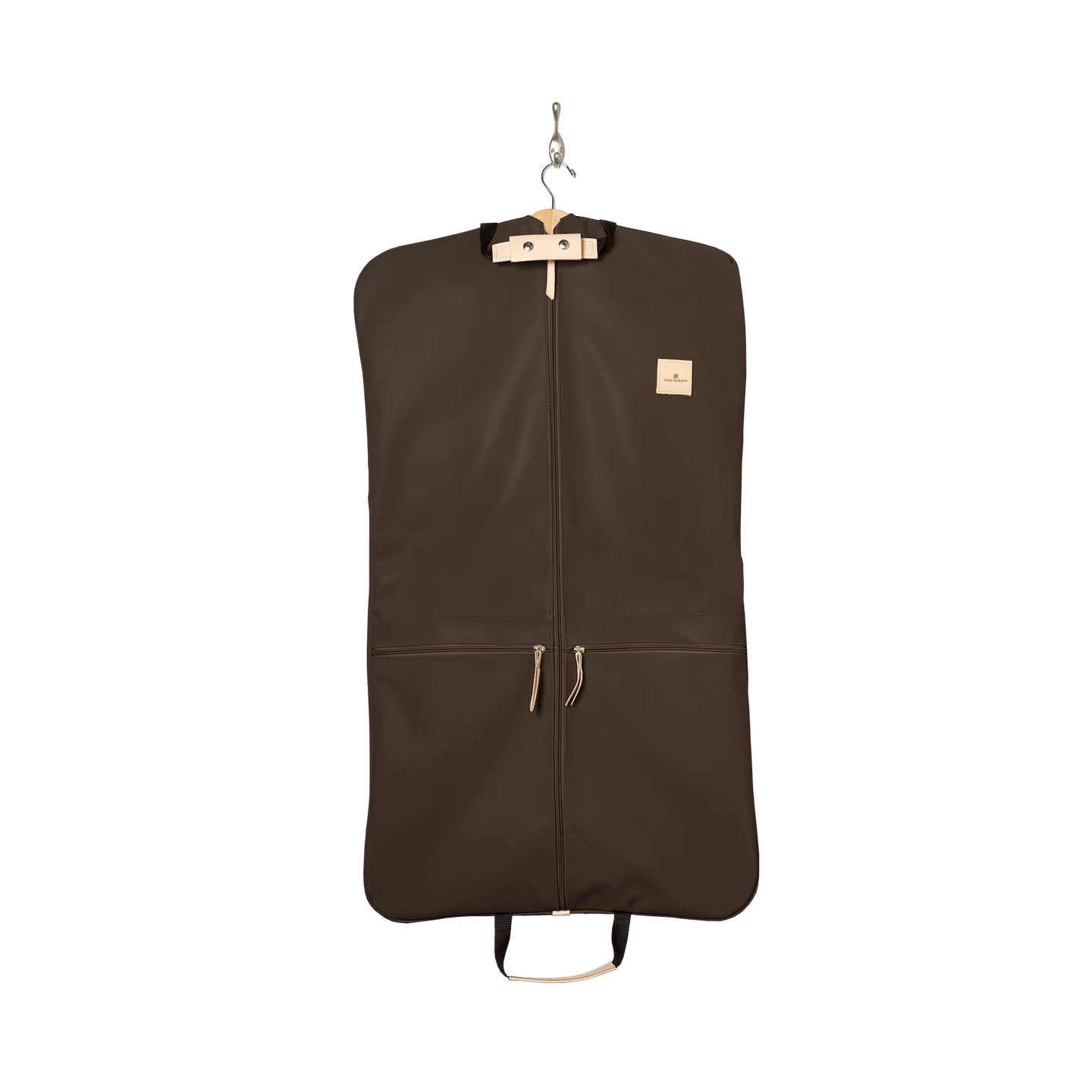 Two-Suiter - Espresso Coated Canvas Front Angle in Color 'Espresso Coated Canvas'