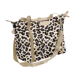 Daytripper - Leopard Coated Canvas Front Angle in Color 'Leopard Coated Canvas'