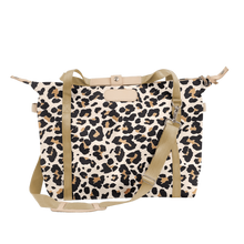 Load image into Gallery viewer, Daytripper - Leopard Coated Canvas Front Angle in Color &#39;Leopard Coated Canvas&#39;

