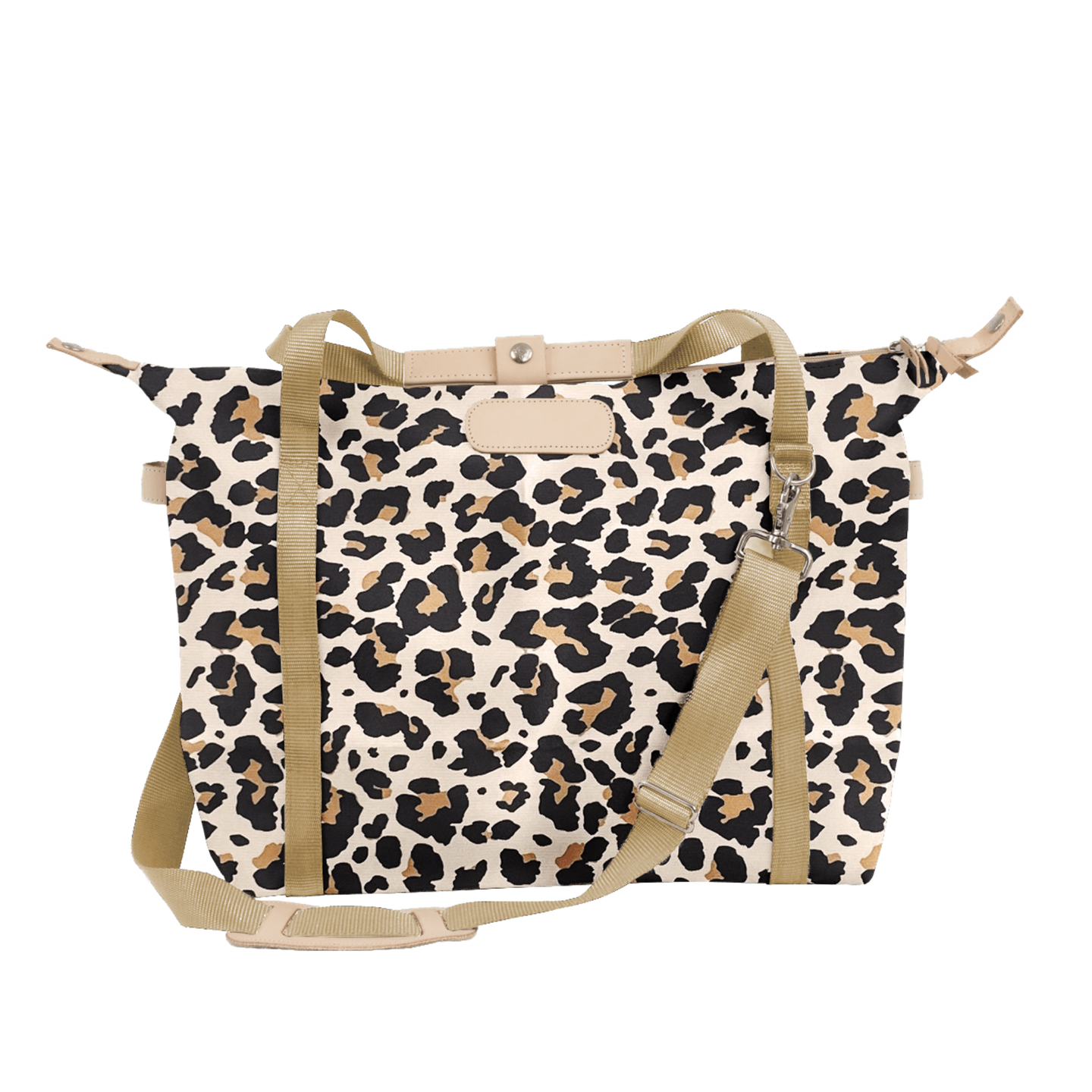 Daytripper - Leopard Coated Canvas Front Angle in Color 'Leopard Coated Canvas'