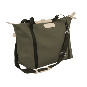 Daytripper - Moss Coated Canvas Front Angle in Color 'Moss Coated Canvas'