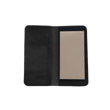 Load image into Gallery viewer, Wood Wallet - Stout Leather Front Angle in Color &#39;Stout Leather&#39;
