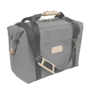 Large Cooler - Slate Coated Canvas Front Angle in Color 'Slate Coated Canvas'