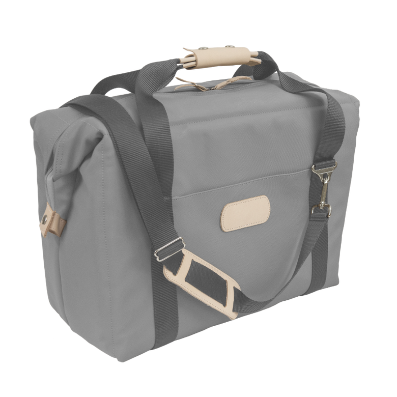 Large Cooler - Slate Coated Canvas Front Angle in Color 'Slate Coated Canvas'