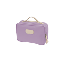 Load image into Gallery viewer, Large Travel Kit - Lilac Coated Canvas Front Angle in Color &#39;Lilac Coated Canvas&#39;
