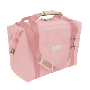 Large Cooler - Rose Coated Canvas Front Angle in Color 'Rose Coated Canvas'