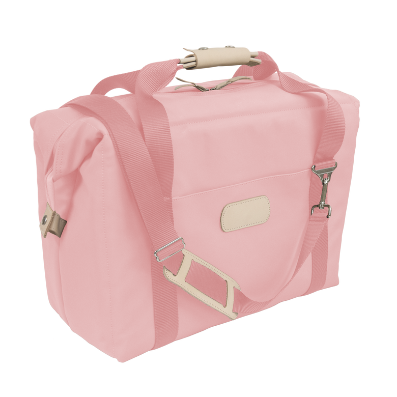 Large Cooler - Rose Coated Canvas Front Angle in Color 'Rose Coated Canvas'