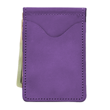 Load image into Gallery viewer, McClip - Plum Leather Front Angle in Color &#39;Plum Leather&#39;
