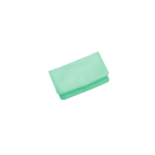 Load image into Gallery viewer, Card Case - Pistachio Leather Front Angle in Color &#39;Pistachio Leather&#39;
