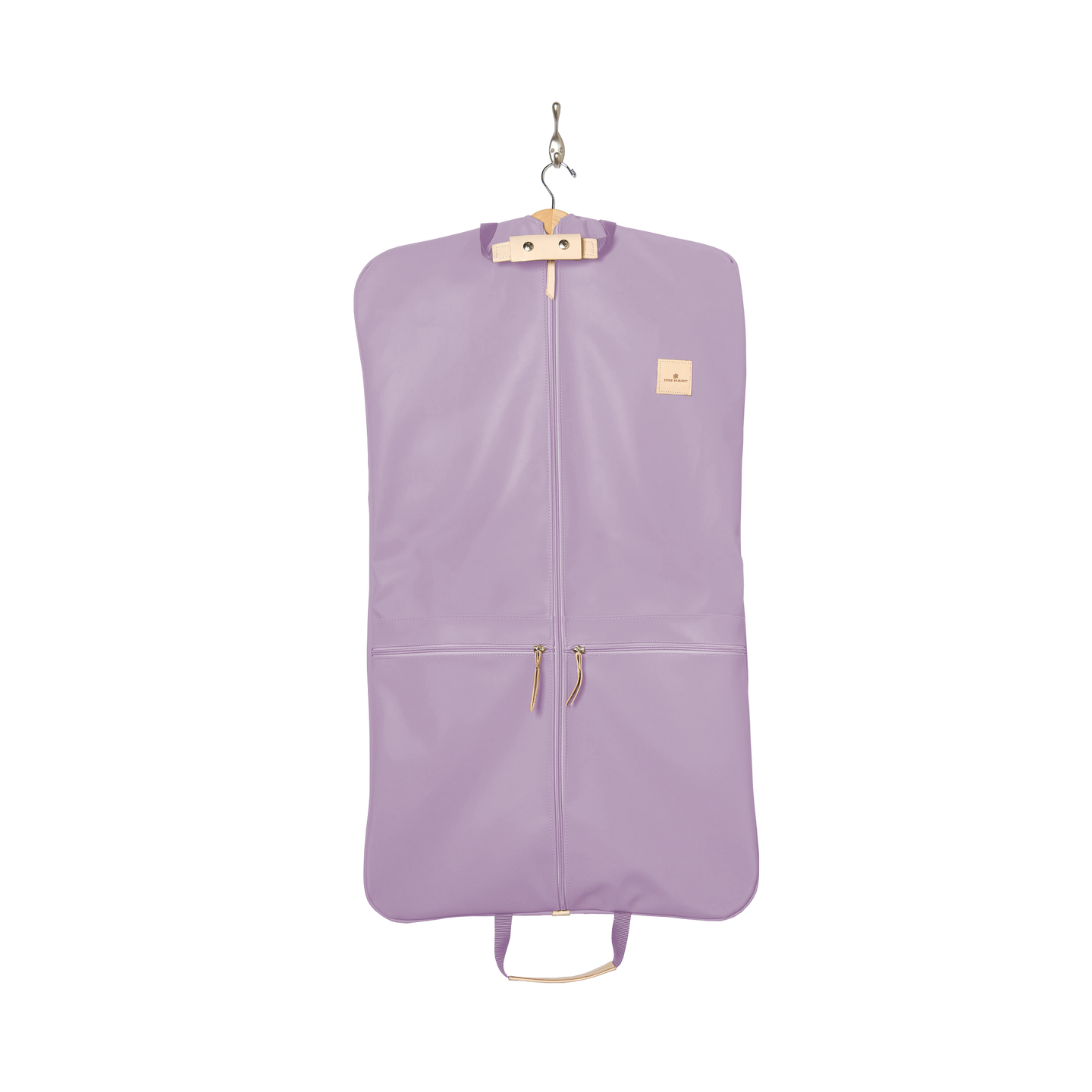 Two-Suiter - Lilac Coated Canvas Front Angle in Color 'Lilac Coated Canvas'