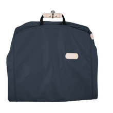 Load image into Gallery viewer, 50&quot; Garment Bag - Navy Coated Canvas Front Angle in Color &#39;Navy Coated Canvas&#39;
