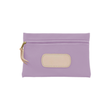 Load image into Gallery viewer, Pouch - Lilac Coated Canvas Front Angle in Color &#39;Lilac Coated Canvas&#39;
