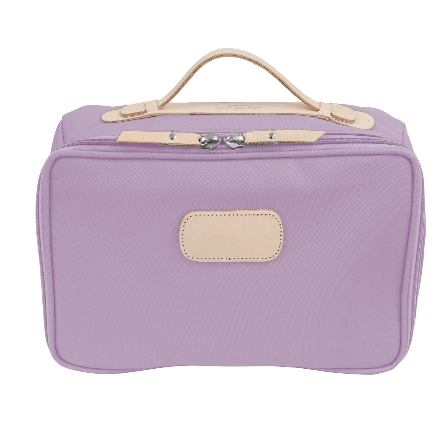 Large Travel Kit - Lilac Coated Canvas Front Angle in Color 'Lilac Coated Canvas'