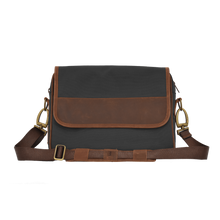 Load image into Gallery viewer, JH Messenger Bag - Smoke Canvas Front Angle in Color &#39;Smoke Canvas&#39;
