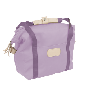 Cooler - Lilac Coated Canvas Front Angle in Color 'Lilac Coated Canvas'