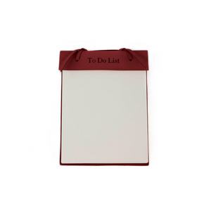 King's Pad  - Wine Leather Front Angle in Color 'Wine Leather'
