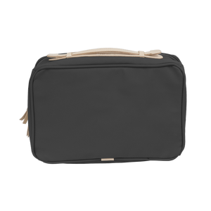 Large Travel Kit - Charcoal Coated Canvas Front Angle in Color 'Charcoal Coated Canvas'