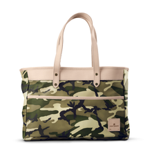 Load image into Gallery viewer, Bebita - Classic Camo Coated Canvas Front Angle in Color &#39;Classic Camo Coated Canvas&#39;
