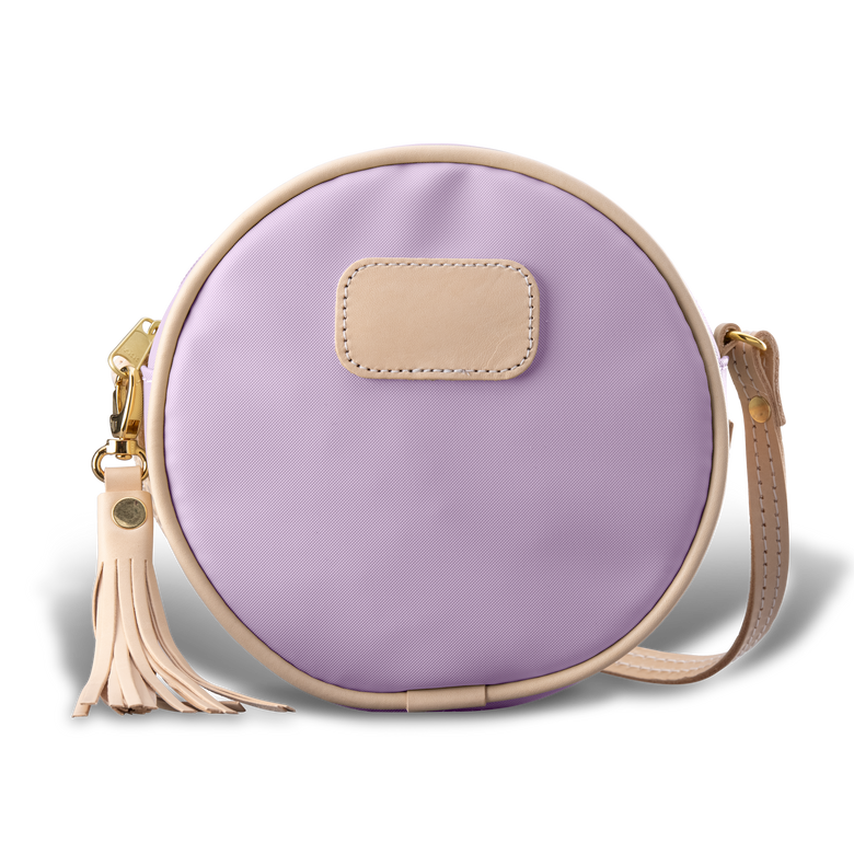 Luna - Lilac Coated Canvas Front Angle in Color 'Lilac Coated Canvas'
