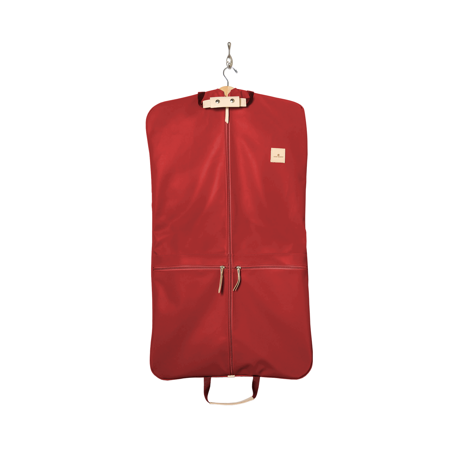 Two-Suiter - Red Coated Canvas Front Angle in Color 'Red Coated Canvas'