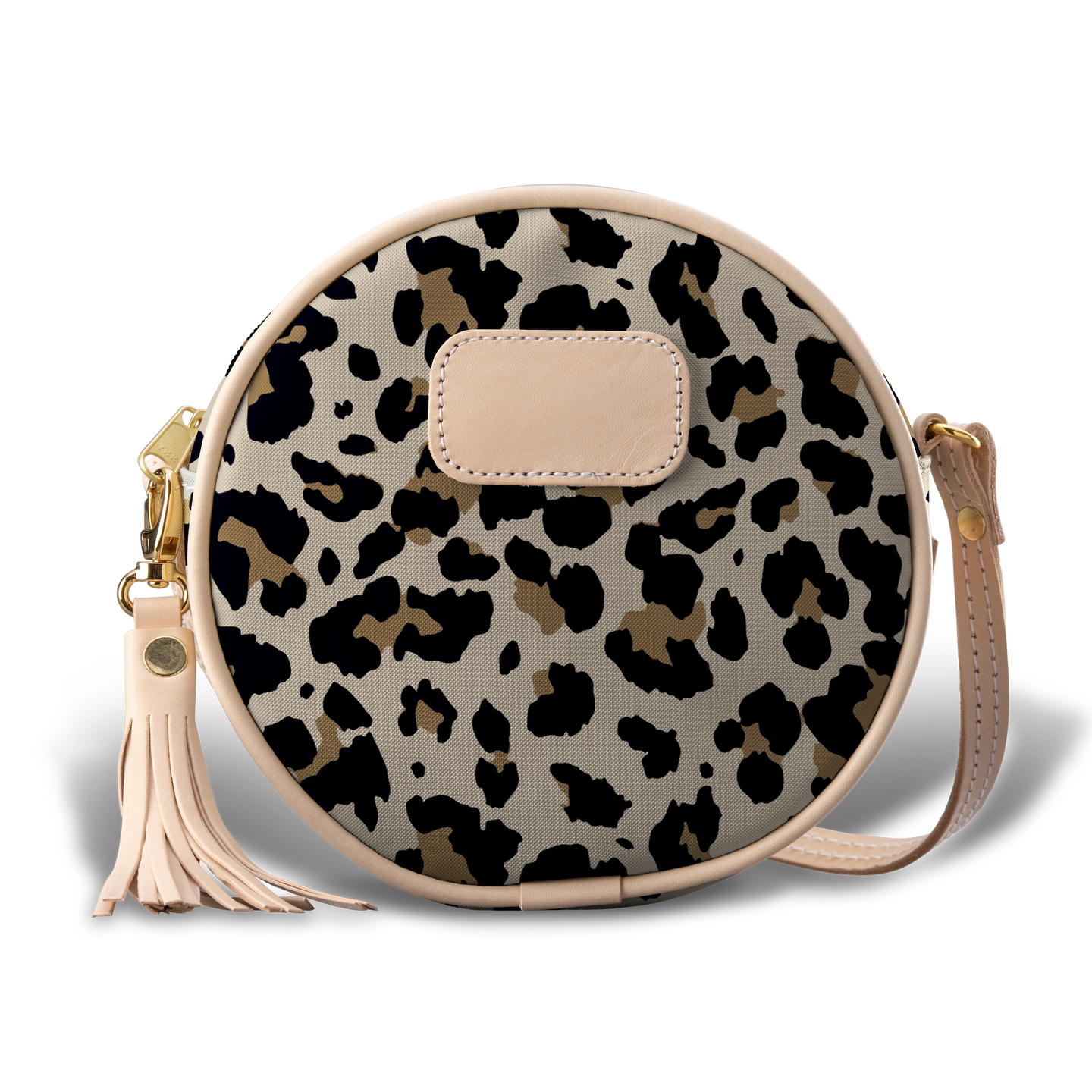 Luna - Leopard Coated Canvas Front Angle in Color 'Leopard Coated Canvas'