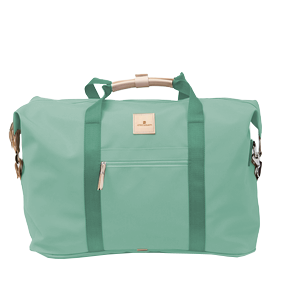 Weekender - Mint Coated Canvas Front Angle in Color 'Mint Coated Canvas'