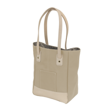 Load image into Gallery viewer, Alamo Heights Tote - Tan Coated Canvas Front Angle in Color &#39;Tan Coated Canvas&#39;
