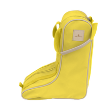 Load image into Gallery viewer, Boot Bag - Lemon Coated Canvas Front Angle in Color &#39;Lemon Coated Canvas&#39;
