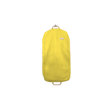Load image into Gallery viewer, 50&quot; Garment Bag - Lemon Coated Canvas Front Angle in Color &#39;Lemon Coated Canvas&#39;
