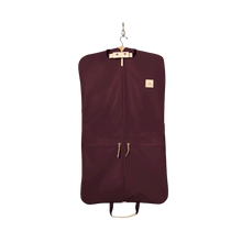 Load image into Gallery viewer, Two-Suiter - Burgundy Coated Canvas Front Angle in Color &#39;Burgundy Coated Canvas&#39;
