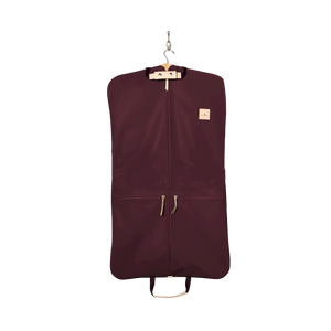 Two-Suiter - Burgundy Coated Canvas Front Angle in Color 'Burgundy Coated Canvas'