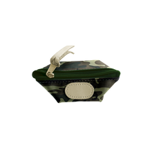 Load image into Gallery viewer, Pod Pouch - Classic Camo Coated Canvas Front Angle in Color &#39;Classic Camo Coated Canvas&#39;
