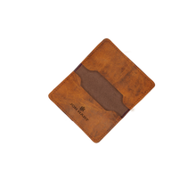 Load image into Gallery viewer, Card Case - Oiled Front Angle in Color &#39;Oiled&#39;
