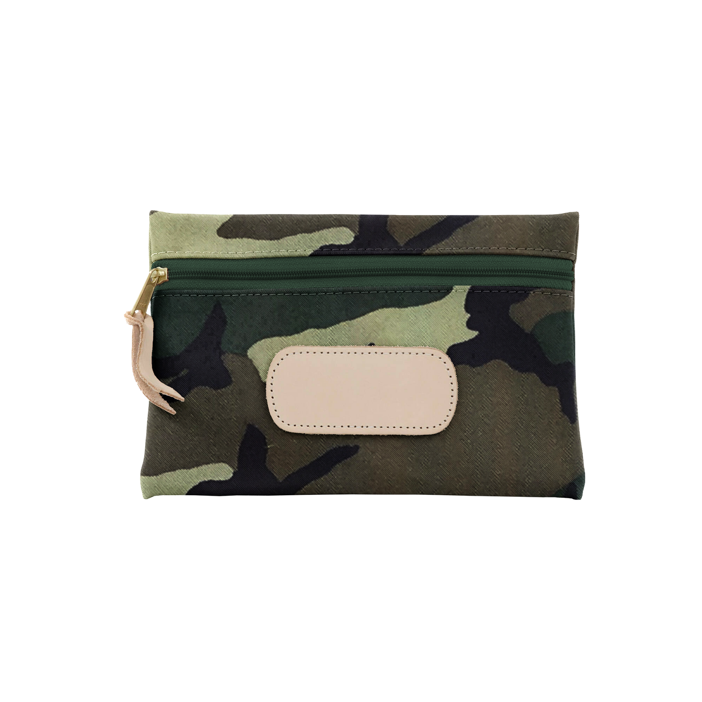 Pouch - Classic Camo Coated Canvas Front Angle in Color 'Classic Camo Coated Canvas'