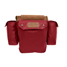 Load image into Gallery viewer, Bird Bag - Red Coated Canvas Front Angle in Color &#39;Red Coated Canvas&#39;
