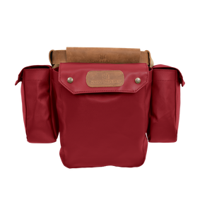 Bird Bag - Red Coated Canvas Front Angle in Color 'Red Coated Canvas'