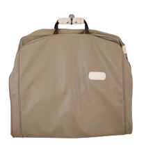 Load image into Gallery viewer, 50&quot; Garment Bag - Saddle Coated Canvas Front Angle in Color &#39;Saddle Coated Canvas&#39;

