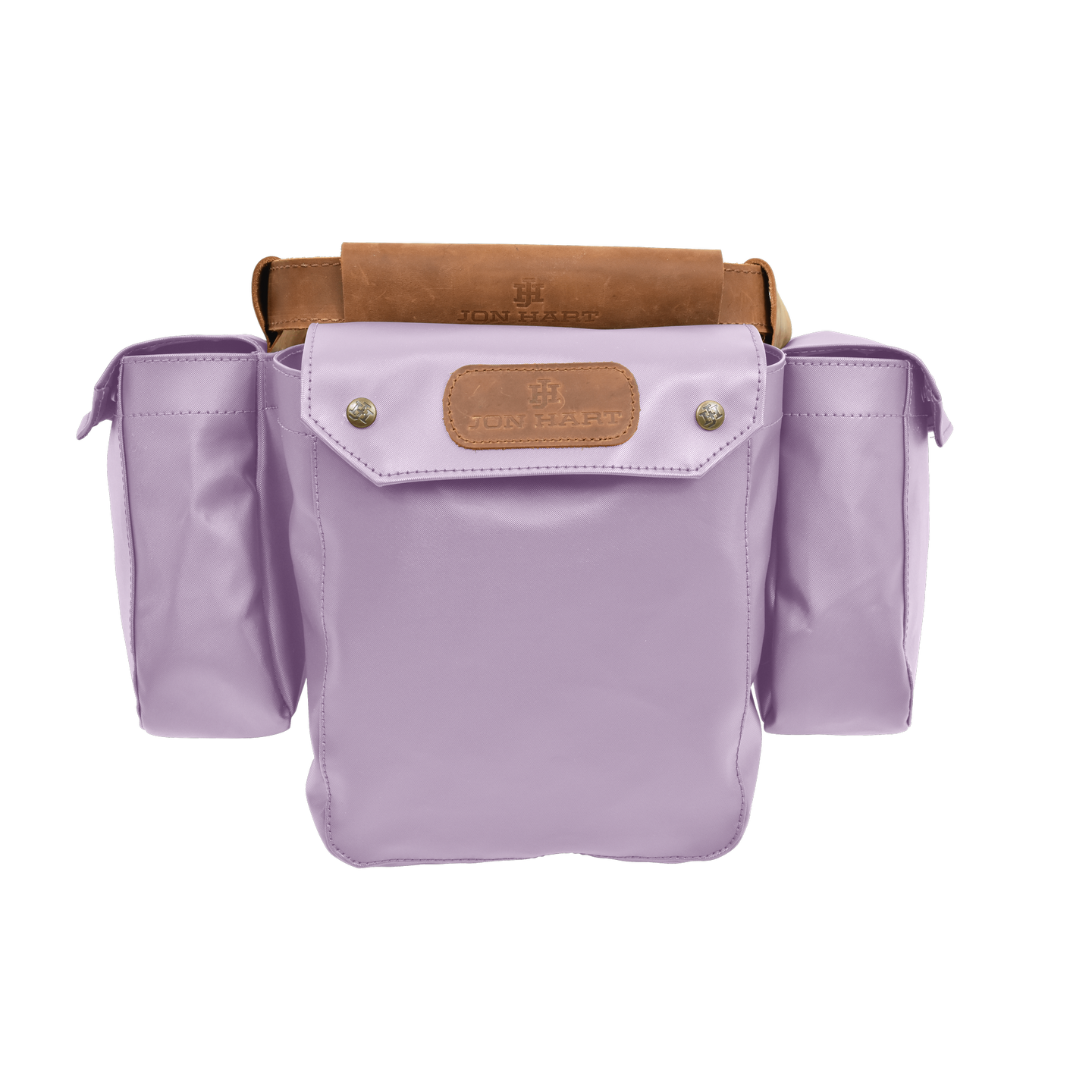 Bird Bag - Lilac Coated Canvas Front Angle in Color 'Lilac Coated Canvas'