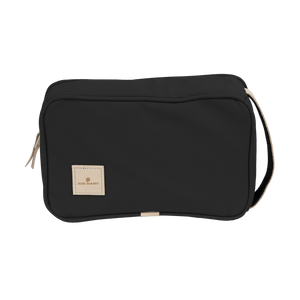 Small Travel Kit - Black Coated Canvas Front Angle in Color 'Black Coated Canvas'