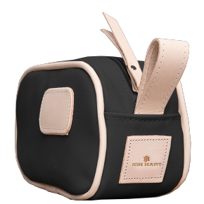 Junior Shave Kit - Black Coated Canvas Front Angle in Color 'Black Coated Canvas'