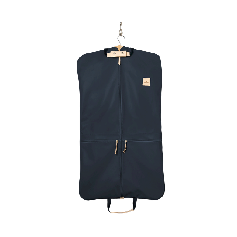 Two-Suiter - Navy Coated Canvas Front Angle in Color 'Navy Coated Canvas'