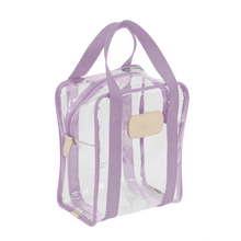 Load image into Gallery viewer, Clear Shag Bag - Lilac Webbing Front Angle in Color &#39;Lilac Webbing&#39;
