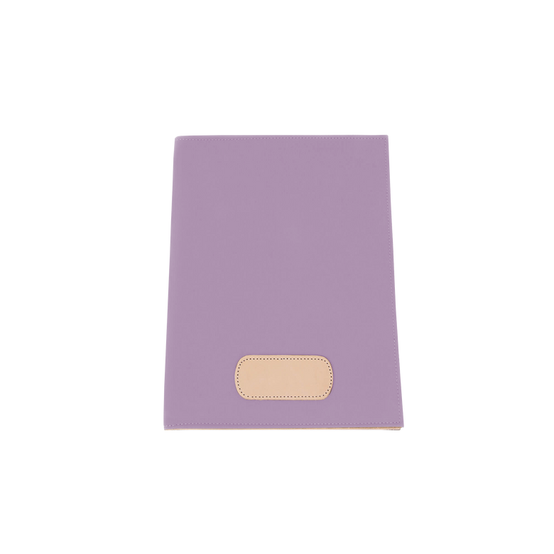 Executive Folder - Lilac Coated Canvas Front Angle in Color 'Lilac Coated Canvas'